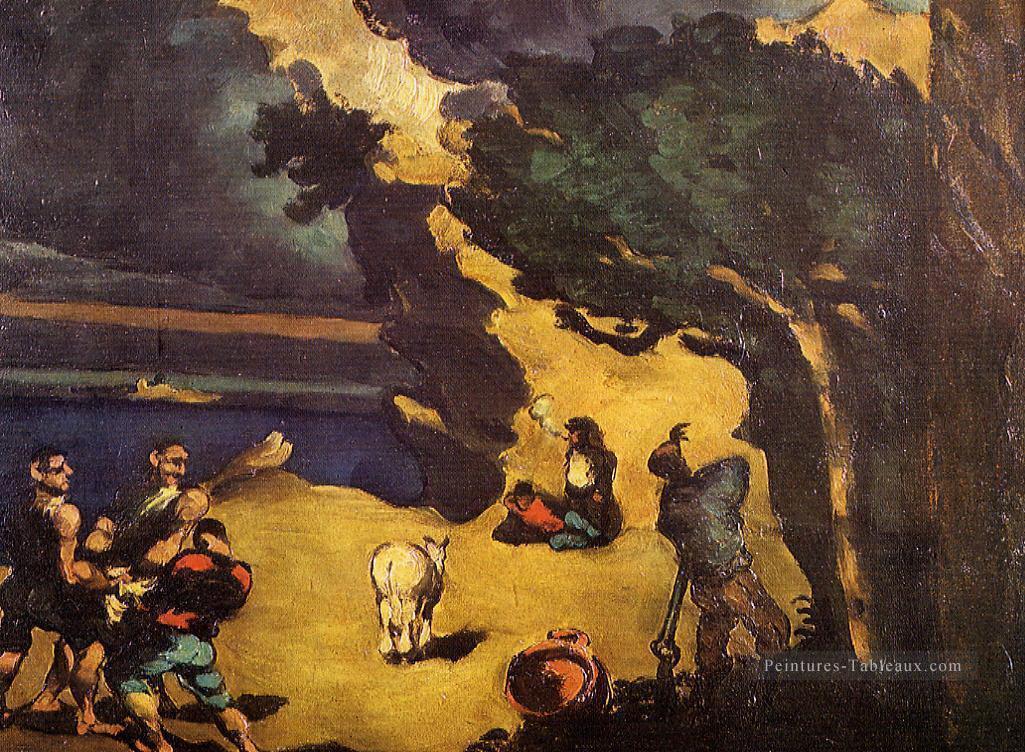Les voleurs et l’âne Paul Cézanne Peintures à l'huile